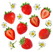 strawberry  isolated on white background