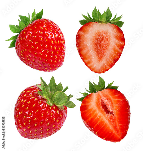 strawberry  isolated on white background © ilietus