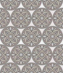 Wall Mural - Seamless Medallion Vintage multi color pattern in Turkish, Indian style. Endless pattern can be used for ceramic tile, wallpaper, linoleum, textile, web page background. Vector