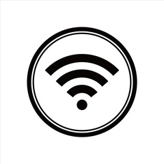Poster - Wireless and wifi icon. Wi-fi signal symbol. Internet Connection. Remote internet access collection - stock vector.