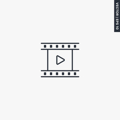 Fototapete - Video frame, linear style sign for mobile concept and web design