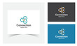 © Mahbub01935 - Connection Logo Design Template. technology connection logo template