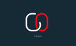 Alphabet letter icon logo GO