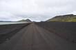 © Fizzl - Black sand ash vulcanic landscape highland roads in iceland 2020