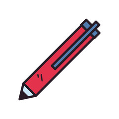 Sticker - pen line and fill style icon vector design