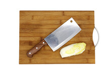 Chopper And Cabbage On The Chopping Board
