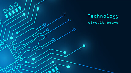 Aufkleber - Circuit technology background