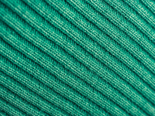 Wall Mural - Closeup of green fabric texture