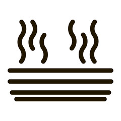 Poster - Evaporation glyph icon vector. Evaporation Sign. isolated symbol illustration