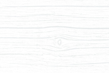 Subtle white wood texture background of old painted board. Cool light grey natural wooden texture wallpaper.  White wooden table top view. Vector EPS10.