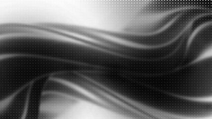 Wall Mural - Vector 3d striped waves. Abstract composition, curve lines with copy space. Place for text. Background for presentation, wallpaper, interior wall decor. Opical illusion. Vector without gradient