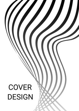 Cover design. Design template. Creative backgrounds with abstract gradient wave lines for creating trendy banner, poster