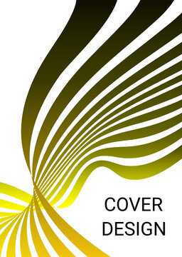 Cover design. Design template. Creative backgrounds with abstract gradient wave lines for creating trendy banner, poster