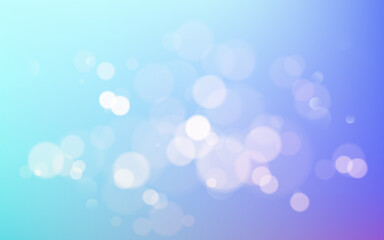 Wall Mural - abstract blue background with blur bokeh light effect. vector illustration