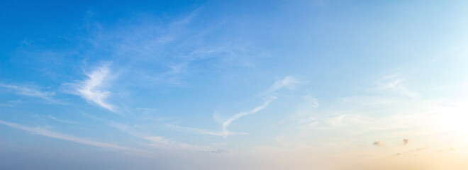 Wall Mural - sky and clouds autumn sunset background