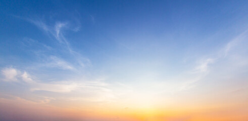 Wall Mural - sky and clouds autumn sunset background