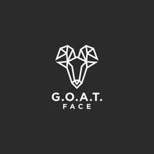 Abstract Goat Logo. Goat Icon