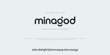 Modern Minimal Abstract Alphabet Fonts. Typography Technology, Electronic, Movie, Digital, Music, Future, Logo Creative Font. Vector Illustration