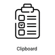 © CreativeStudio - clipboard vector line icon