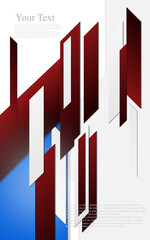 Wall Mural - multiple gradient red and blue vertical  geometric concept