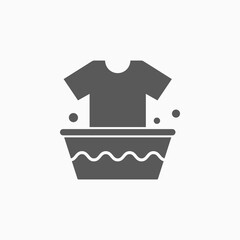 soak icon, soaking t shirt vector illustration