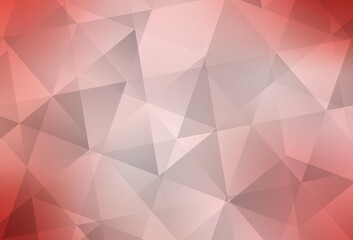 Light Red vector abstract mosaic pattern.