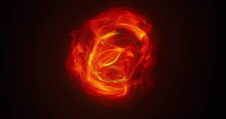 Poster - abstract power surge visual. bursting plasma building up inside ball. super natural powers. hot and 