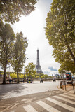 Fototapeta Boho - The Eiffel Tower. The most popular tourist spot in Paris, France. 
