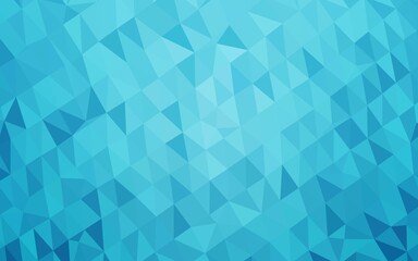 Poster - light blue vector abstract polygonal layout. shining illustration, which consist of triangles. new t