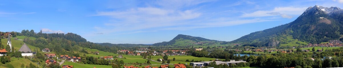  Blick auf Bihlerdorf  - Blaichach - Allgäu - Panorama
