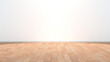 © Ayman - white empty room and wood parquet floor - Mock-up , interior design
