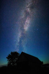 Wall Mural - stars sky and milky way at night
