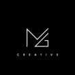 MG Letter Logo Design Template Vector
