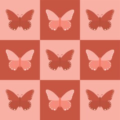 Poster - butterfly pattern background