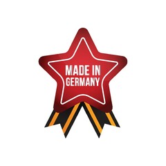 Poster - made in germany ribbon design