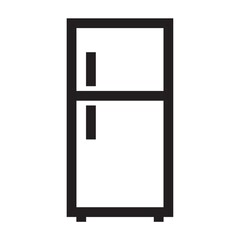 Sticker - Refrigerator on a white background