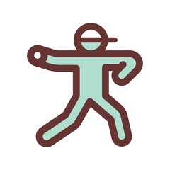 Sticker - baseball pitcher