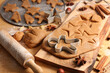 © M.studio - making of traditional christmas gingerbread cookie