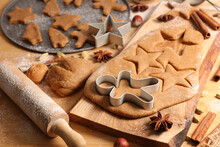 Making Of Traditional Christmas Gingerbread Cookie