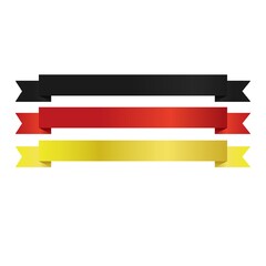 Poster - flag of germany ribbon