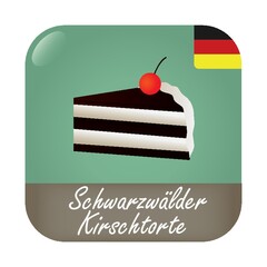 Sticker - Schwarzwalder Kirschtorte