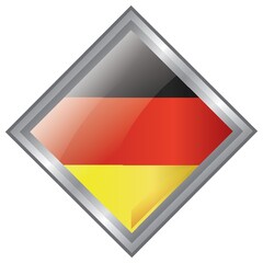 Sticker - germany flag button design