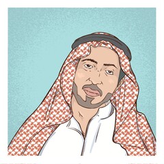 Sticker - middle eastern man