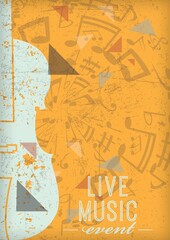 Wall Mural - live music poster design