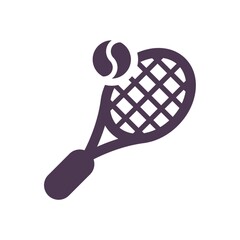 Sticker - Tennis ball and racket