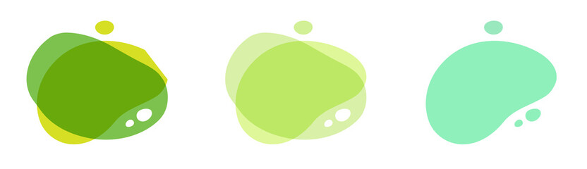 Poster - Abstract fluid liquid shape fresh element design background vector green color, creative modern splash figures for organic natural text copy space, idea of curvy bright vivid backdrop