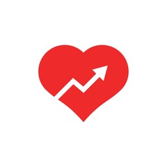 Poster - Heart shape with arrow