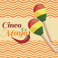 Canvas Print - Cinco de mayo design