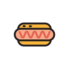 Sticker - Hotdog bun sandwich