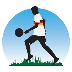 Wall Mural - germany football player design